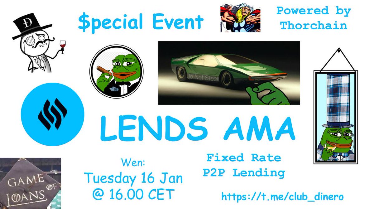 ClubDinero777's tweet image. For everyone that missed the $LENDS AMA, Here's a summary of the main points:

The $LENDS AMA discussed several key features and future plans for Thorchain's lending platform. 

1. Innovations of Thorchain's Lending:
✅ 0% Interest Rates: Thorchain offers borrowing at no…