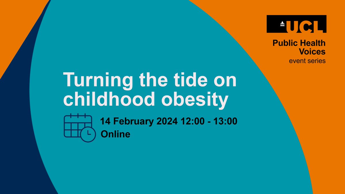 📣 Join our next #PublicHealthVoices event on 14 Feb 2024, 12:00 - 13:00 @olimytton (@UCLChildHealth) will discuss childhood obesity & the importance of shifting focus from individuals to addressing economic, social, & environmental factors. Sign up ⬇️ bit.ly/4aUl1VA