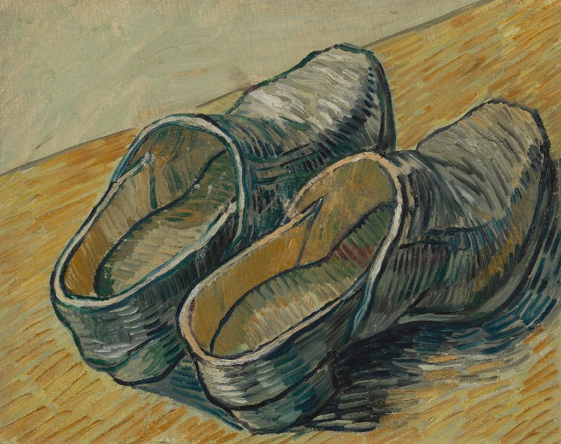 You can never have … ahem, we mean, PAINT too many shoes! 👞 Vincent had a preference for subjects that bore the scars of life, like these well-worn shoes. It made them much more interesting to him.