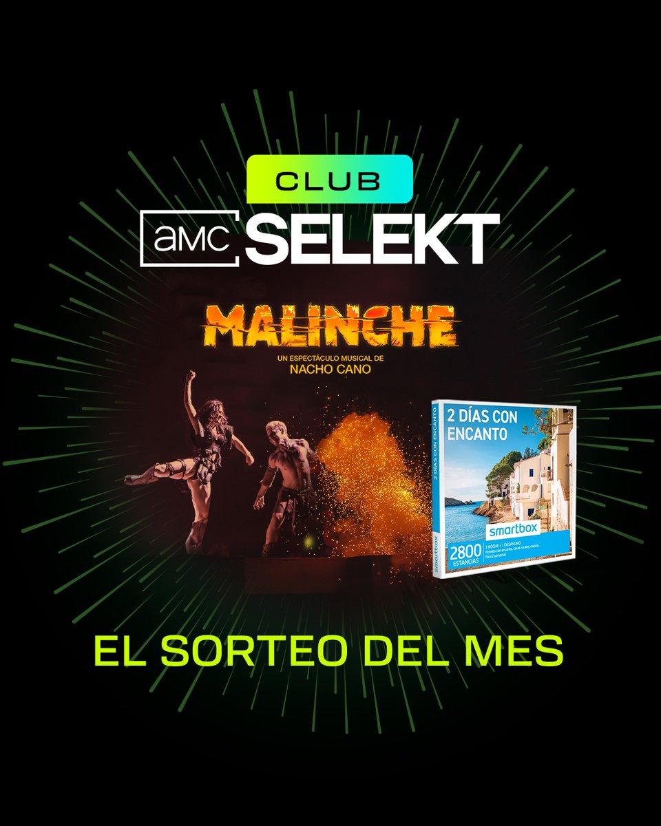 ¡El Club AMC SELEKT te lleva a <a href="/MalincheMusical/">MALINCHE EL MUSICAL</a>! Por ser socio, entrarás en el sorteo de una Smartbox y una entrada doble para disfrutar en Madrid del último musical de Nacho Cano.

Participa aquí 👉🏼 bit.ly/3uN0scX