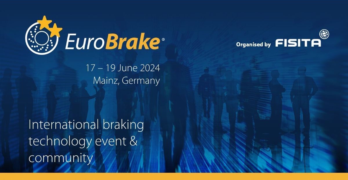 EuroBrake 17 - 19 June 2024; Mainz, Germany
 
Call for Papers – 3 weeks to submit your abstract

We invite you to submit an abstract for consideration as a technical paper, oral-only or poster presentation.

authors.fisita.com/eurobrake/2024… by Monday 5th February 2024.