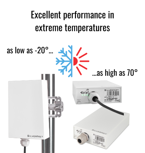 SilverNetLtd's tweet photo. Brrr❄️ Keep yourself wrapped up warm and don't worry about your SilverNet equipment! Operating at temperatures as low as -20, our PRO Range is reliable and high performance, no matter the weather. 🥶

https://t.co/FeDKuaFCDu

#PRORange #WirelessLinks #UKWeather https://t.co/IBIRjCVeNA