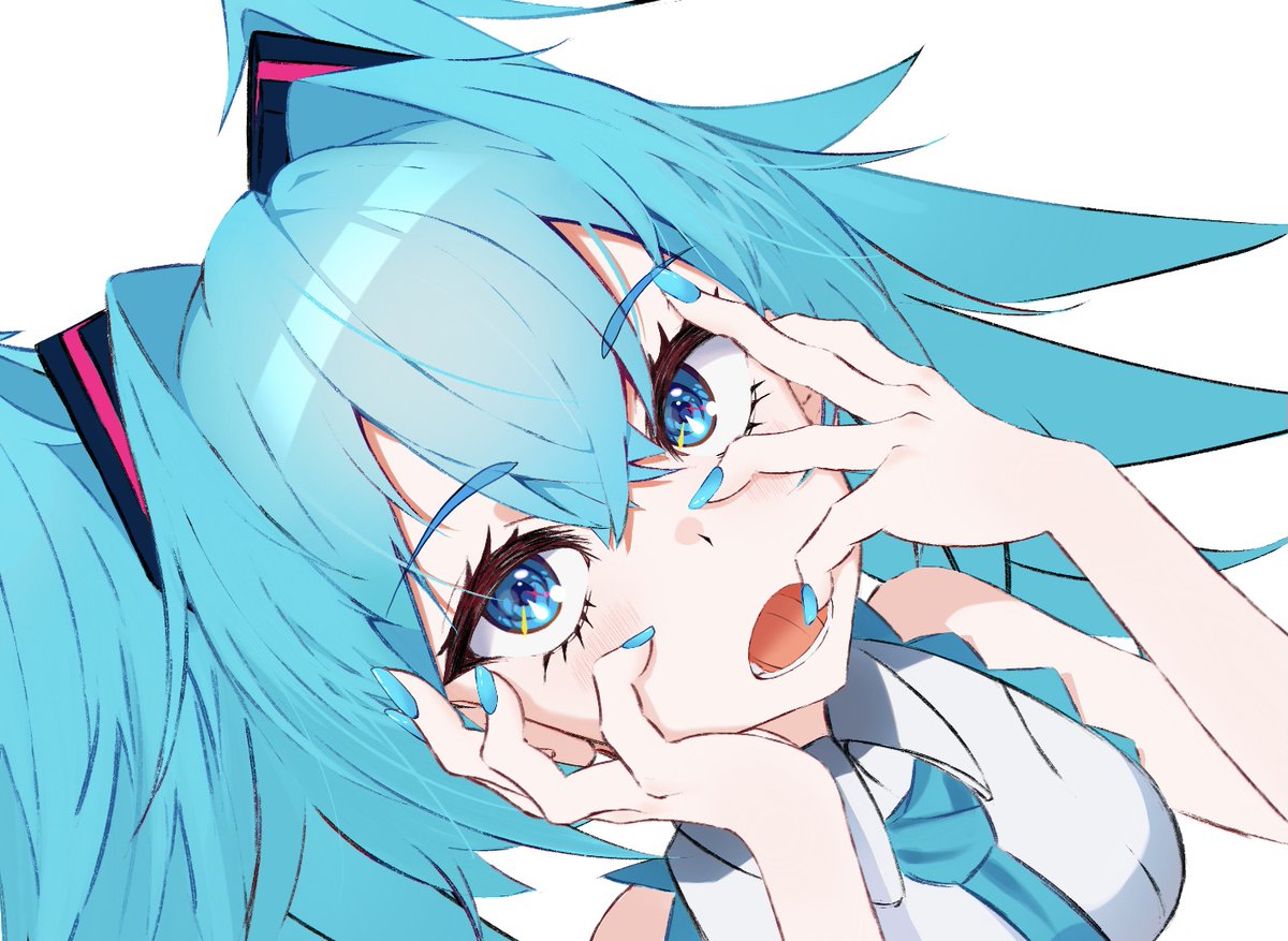 Vertebrate Green Illustration Eye, hatsune miku drawings, blue, face png |  PNGEgg, image size:1200x877