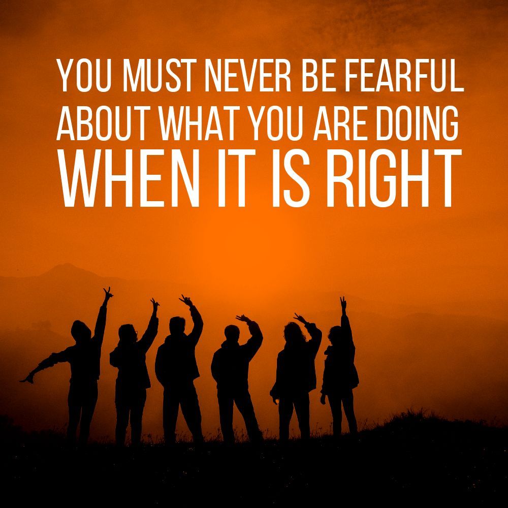 'You must never be fearful about what you are doing when it is right.' - Rosa Parks

#empowering #quote #motivation #inspiration #WednesdayWisdom