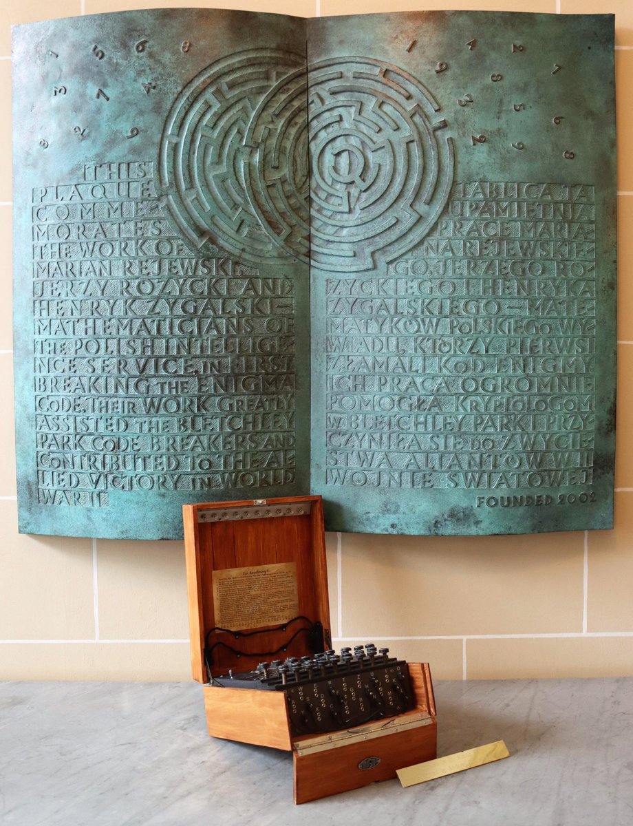 PolishEmbassyUK's tweet photo. #OTD in 1940, a Polish mathematician and cryptologist Marian Rejewski broke the Enigma code in the presence of Alan Turing during their meeting in Paris. ๐
#EnigmaRelay ๐ต๐ฑ๐ฌ๐ง๐ซ๐ท https://t.co/e8YOTMyTj2