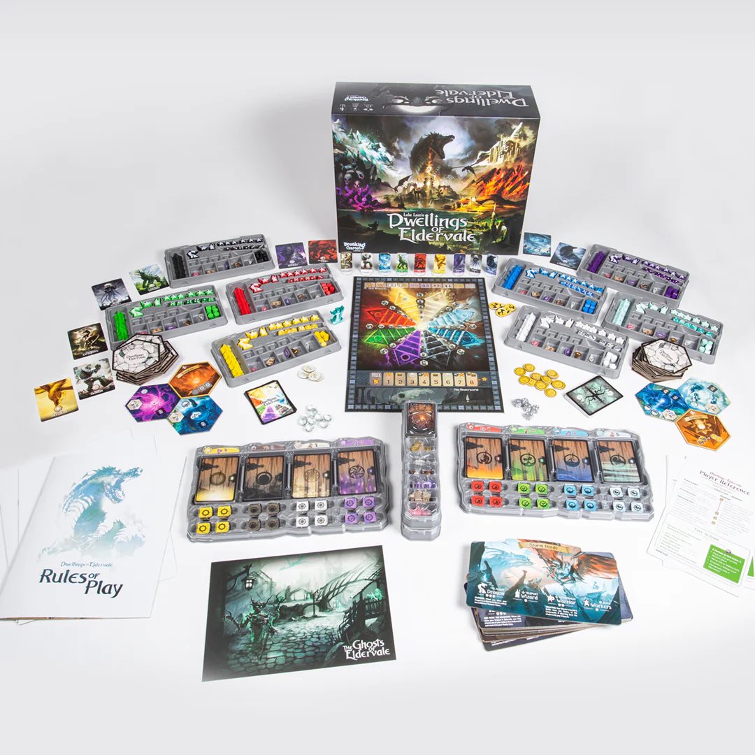 CorguiGames's tweet image. Desde @GenXGamesSpain confirman este lanzamiento para el 2024:

☑️ Dwellings of Eldervale 

Un juego de colocación de trabajadores, control de áreas y construcción de motores.

Más info sobre el juego ⬇️
boardgamegeek.com/boardgame/2710…

#JuegosdeMesa #BoardGames #CorguiNews #Novedades