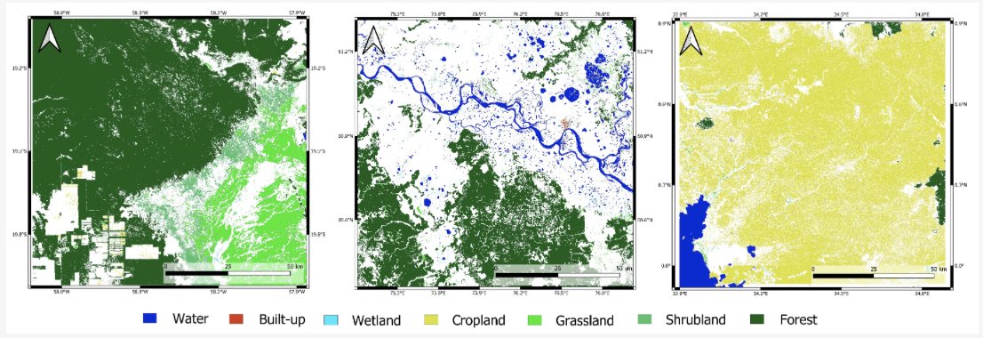 A new high-resolution #landcover training benchmark dataset is available to support #DeepLearning  techniques and machine learning approaches.

The map provides an impressive 117 BILLION pixels at 10 METRE RESOLUTION for Sub-Saharan #Africa, the #Amazon &amp; #Siberia

Bratic G et al
