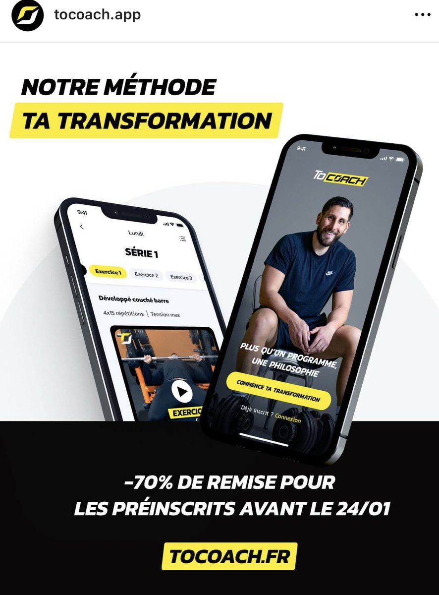 ⚠️Go TOCOACH.fr pour bénéficier de la méthode TOCOACH. -70% pour le lancement jusqu’au 24 Janvier ✔️ #transformation #motivation #lancement #force #changement #coach #methode