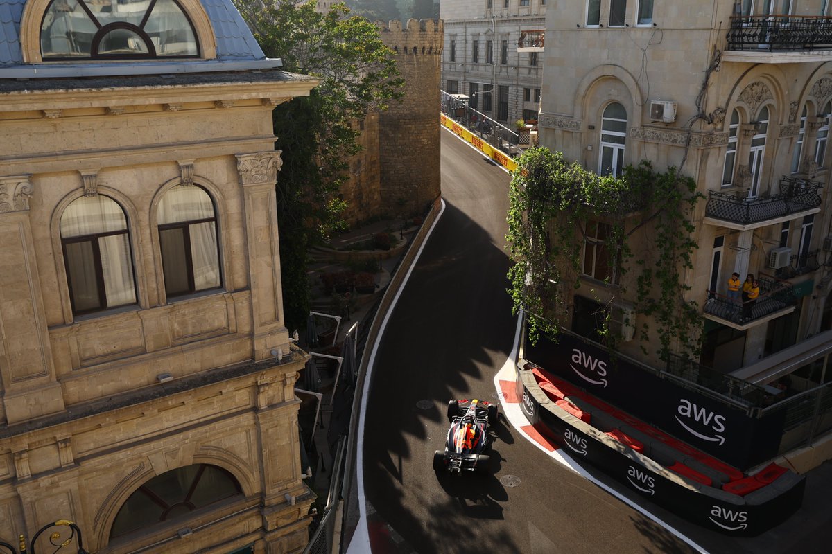 AZERBAIJAN 🇦🇿 Date: 13-15 September Location: Baku, Azerbaijan Most Wins: Sergio Perez (x2) First Race: 2016 Circuit Length: 6.003 km Fast Fact: At its narrowest point (the Turn 8/9 ‘Old Town’ complex), the circuit is just 7.6 metres wide #F1