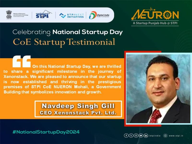 Thoughts shared by XenonStack PVT. LTD. on the occasion #NationalStartupDay2024 

#NationalStartupDay2024
#TheNextWave
#STPIStartupEcosystem