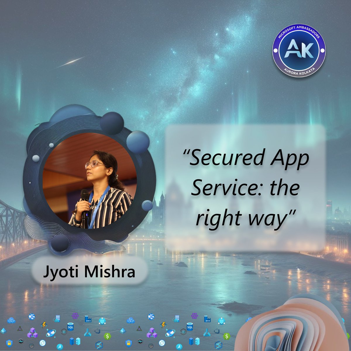 Secure web apps the right way with Jyoti Mishra(<a href="/Jyoti_Mi/">Jyoti Mishra</a>), Cloud-DevOps Dev. Dive into the world of innovation at Microsoft Ambassadors Aurora Kolkata. 🚀  
See you there!
 #MAAK #Aurora #AuroraKolkata #MicrosoftAmbassador