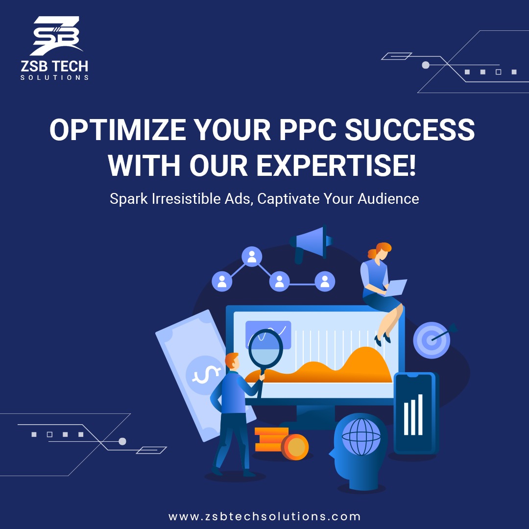 Supercharge your PPC strategy with our expertise and watch your ads light up. Spark engagement, capture attention, and dominate the digital scene.

#ppcsuccess #irresistibleads #captivateaudience #unlockinginsights #onlinesuccess #socialmediastrategy #zsbtechsolutions