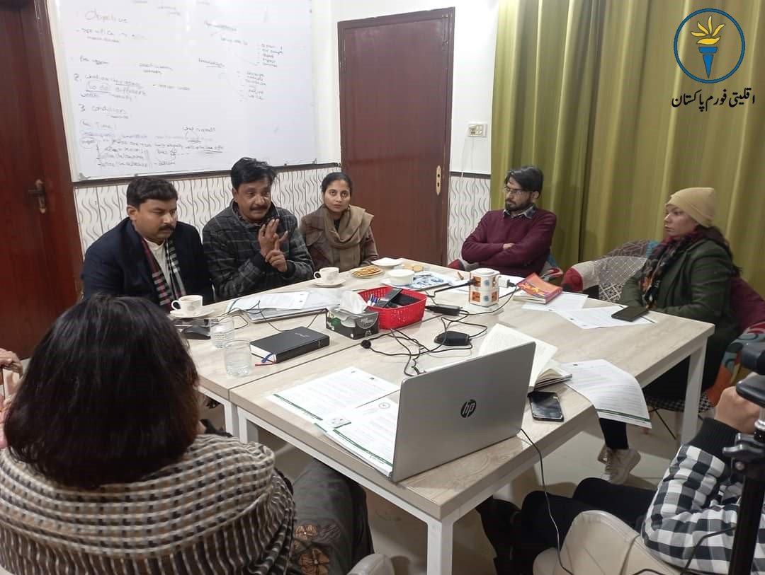 csjpak's tweet photo. A collaboration meeting with team of Tameer Pak to enhance political participation of minorities in upcoming #Elections2024 under #MainBhiPakistanHun #BannerCampaign
#ReligiousFreedom #MinoritiesRights #PakMinoritiesForum #ForcedConverions #JillaniJudgment #EquitableEducation https://t.co/8trk890wXr