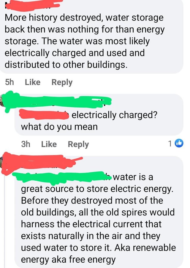 FBScienceSub's tweet image. Did you know water is ideal for storing electricity? I didn&apos;t! Apparently they knew in the 1800s, then everyone just forgot.

#FacebookScience #Woo #PhysicsFails