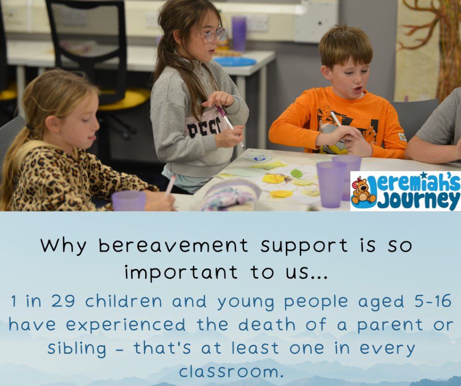 Jeremiah's Journey (@jeremiahsjourne) on Twitter photo Our dedicated bereavement services team will help find the best means of support.
Please reach out if for help for pre-bereavement or bereavement. You are not alone.
bereavementservices@jeremiahsjourney.org.uk
01752 424348
#grief #bereavement #charity #Plymouth #children Our dedicated bereavement services team will help find the best means of support.
Please reach out if for help for pre-bereavement or bereavement. You are not alone.
bereavementservices@jeremiahsjourney.org.uk
01752 424348
#grief #bereavement #charity #Plymouth #children