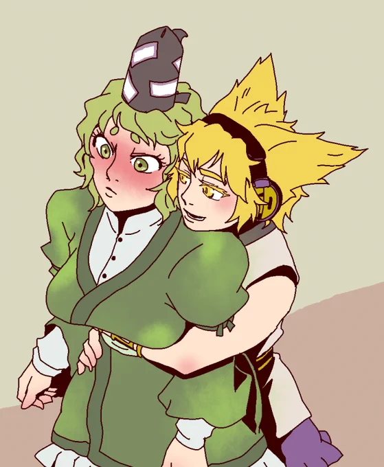 ラクガキみことじ 後ろから抱きつき
