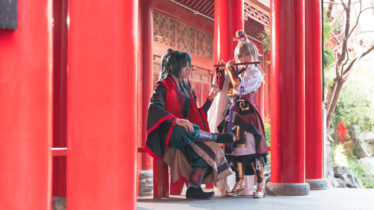 YM_inami's tweet image. ⚠️cos
Fate/Samirai Remnant
弓組日常

#FateSR 
#鄭弓 
#コスプレ
#cosplay
