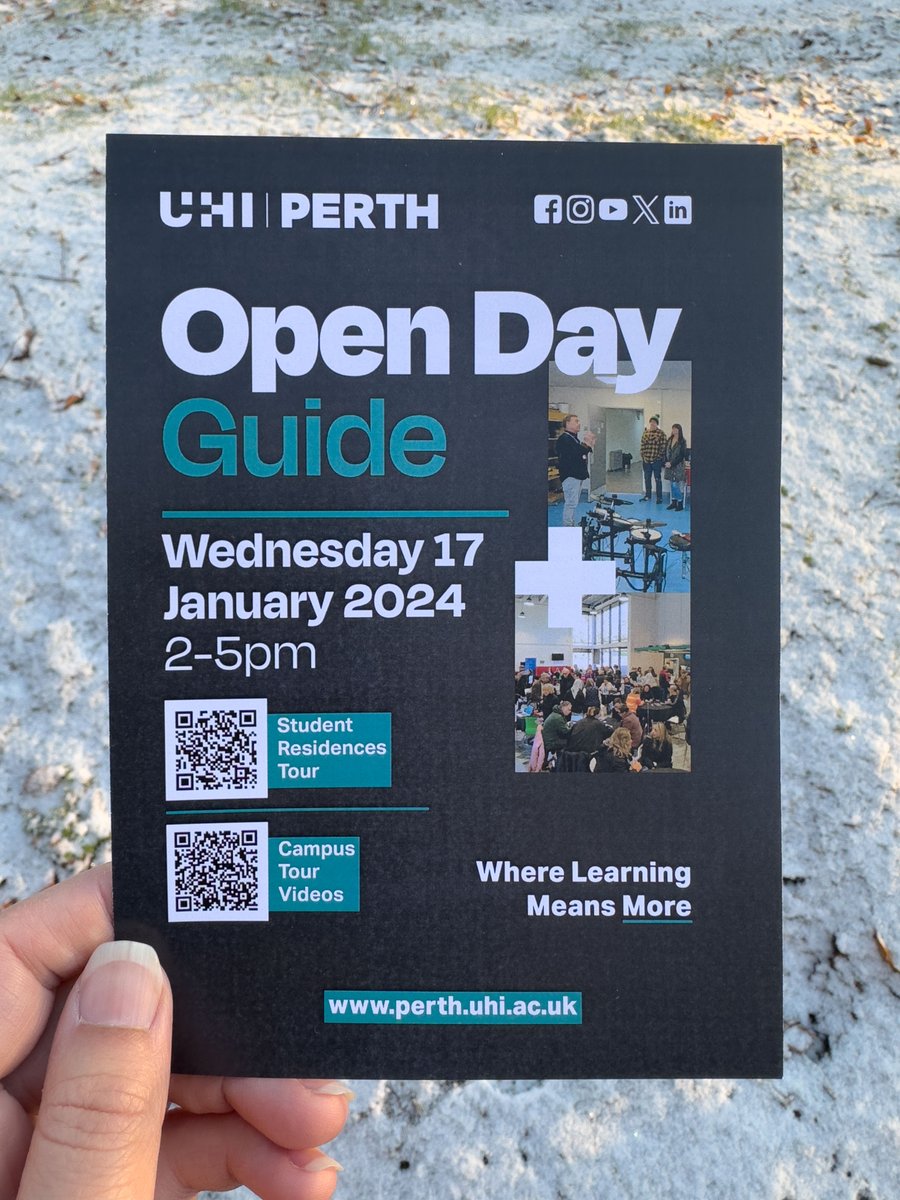 UHIPerth_'s tweet image. 1/2
It’s our #OpenDay TODAY from ⌚️2-5pm! Our Open Days give you the chance to consider your January start options and UCAS choices. Look around our lovely campus and speak to our friendly staff to help you choose the right course for 2024.

#ThinkUHI #WhereLearningMeansMore