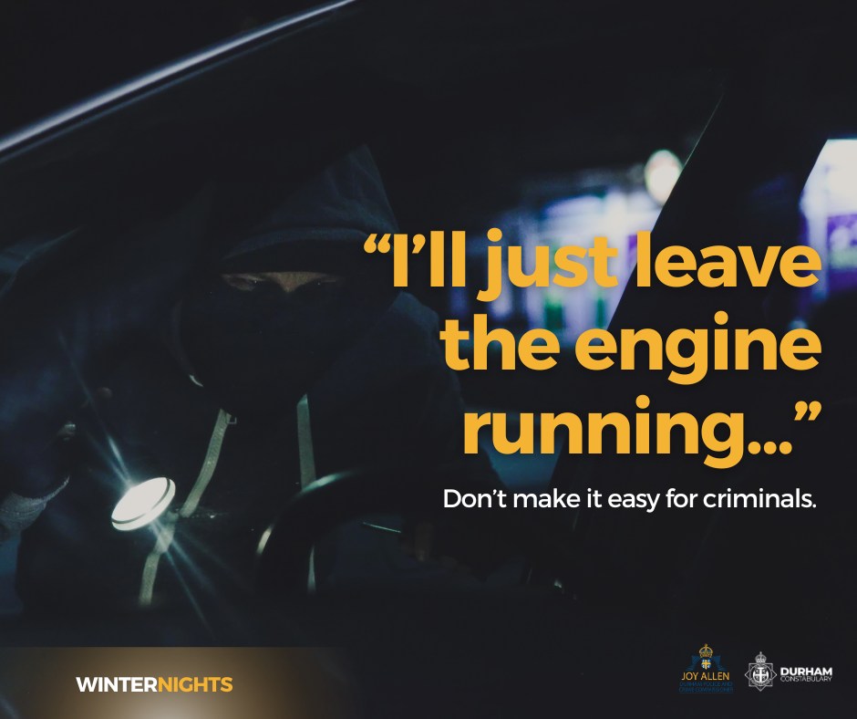 ❄️ Don't leave your car running during these frosty mornings. Officers are reminding motorists about the importance of keeping vehicles secure and valuables out of sight. • don't leave your keys in the ignition when you’re out of the vehicle • don’t leave your keys in view