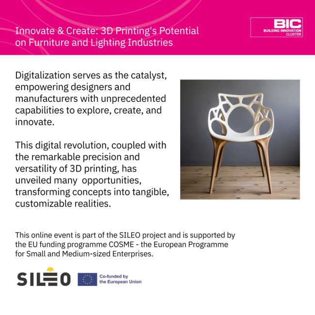 In the furniture or lighting industries? Register for #Euroclusters project SILEO's workshop to discover the potential of 3D printing! 💡🪑

Explore the real-world applications &amp; immense potential of 3D printing for SMEs.

🗓 6 Feb 2024

🔗on the #ECCP
clustercollaboration.eu/content/sileo-…