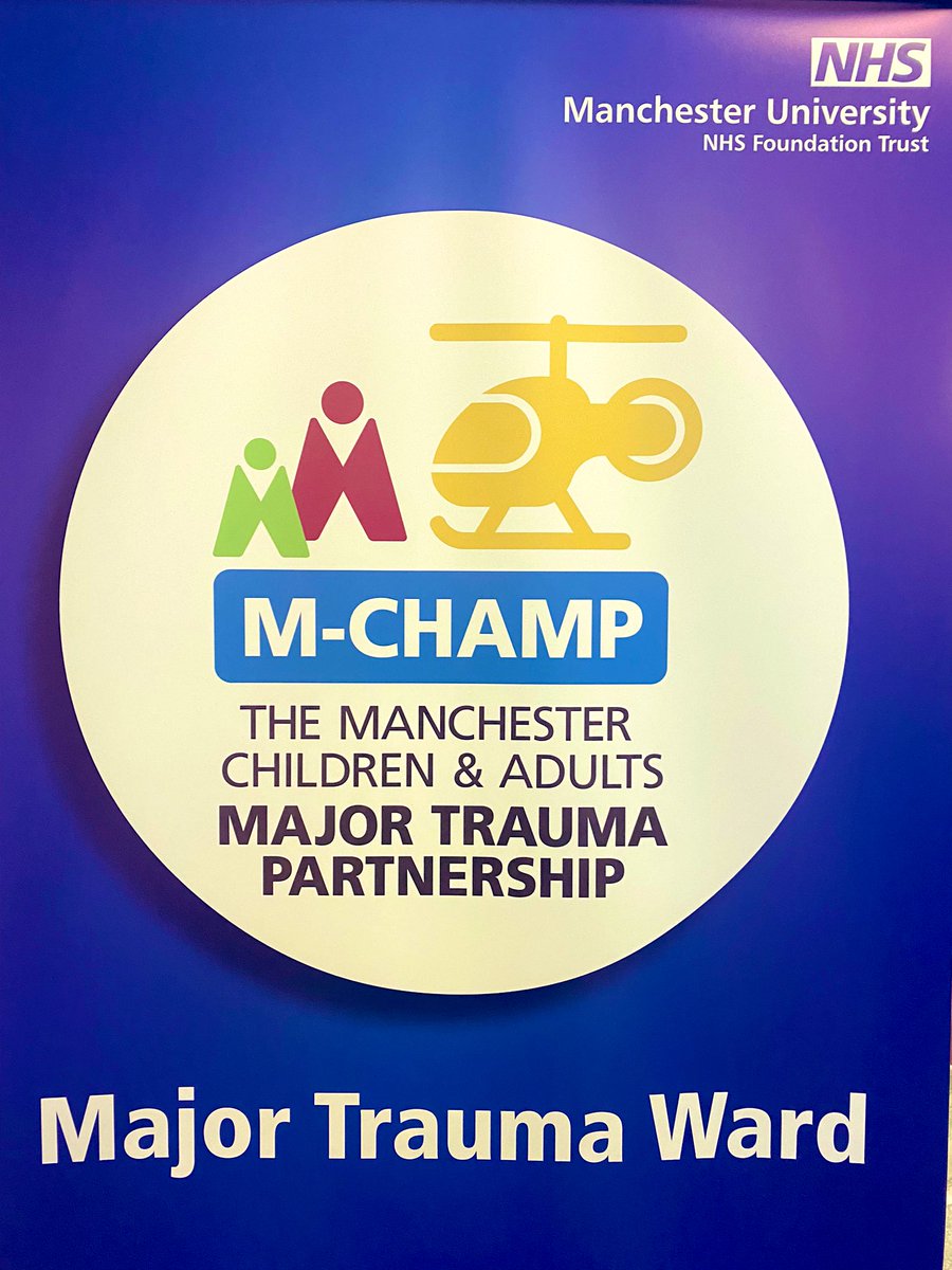 Our Major trauma new logo @MajorTraumaMRI @MFT_MRI @MFTnhs M-CHAMP deals with major trauma in adults and children and pregnant woman. We are the champions of Manchester Trauma care #trauma #injury