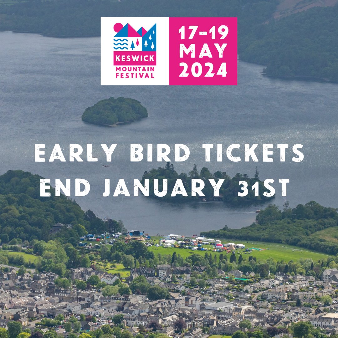 Don`t be a snoozer, be an early bird chooser! 🐦 The best ticket prices for KMF sports events are fast disappearing on January 31st! Grab 'em now while you can. keswickmountainfestival.co.uk #KMF2024