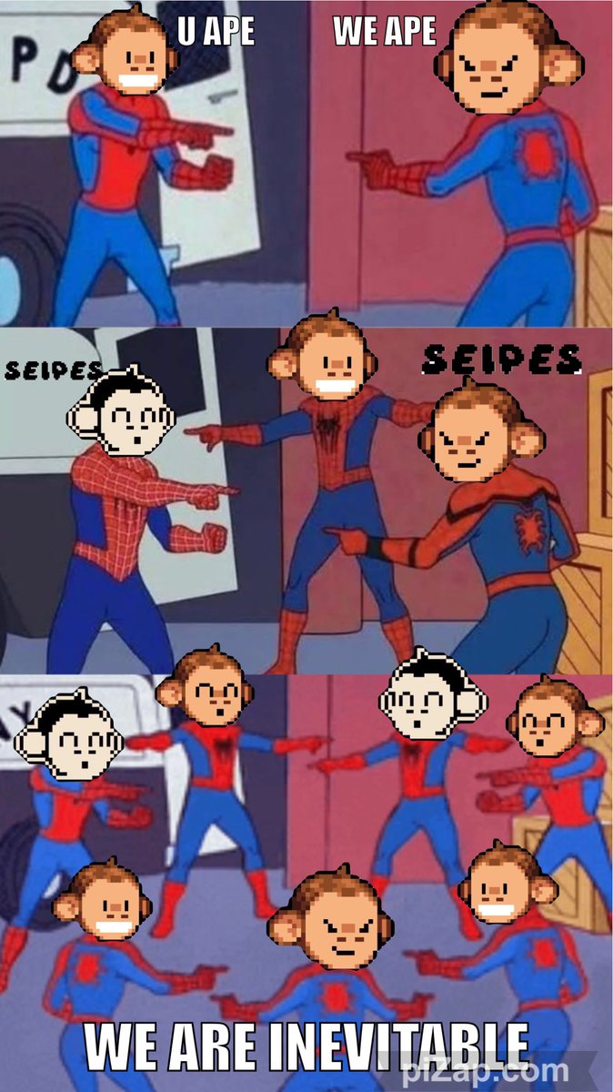 Is that spiderman? NO WE ARE SEIPESSSS!!! SEIPES STRONG TOGETHER!! 🤝🤝

<a href="/SeipesNFT/">SeipesNFT</a>