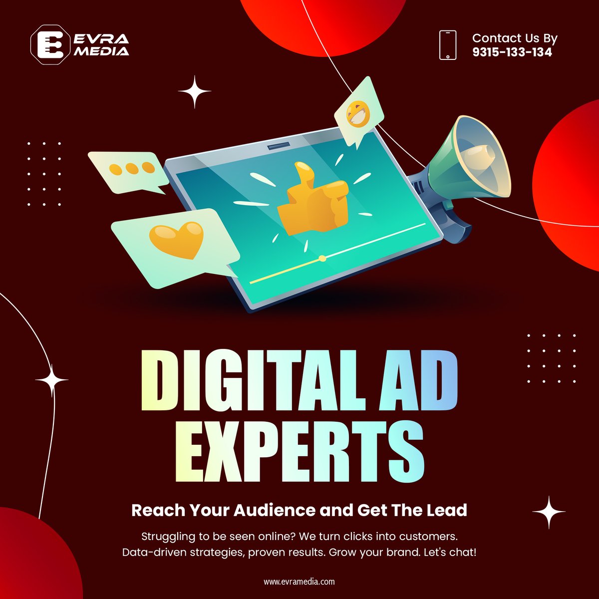 evra_media's tweet photo. Unlock success with EVRA MEDIA. Elevate your brand, boost sales, and dominate online. Let's grow together! 💻🚀

#evramedia #digitalamarketing #DigitalMarketingSuccess https://t.co/WgmEl7RcrZ