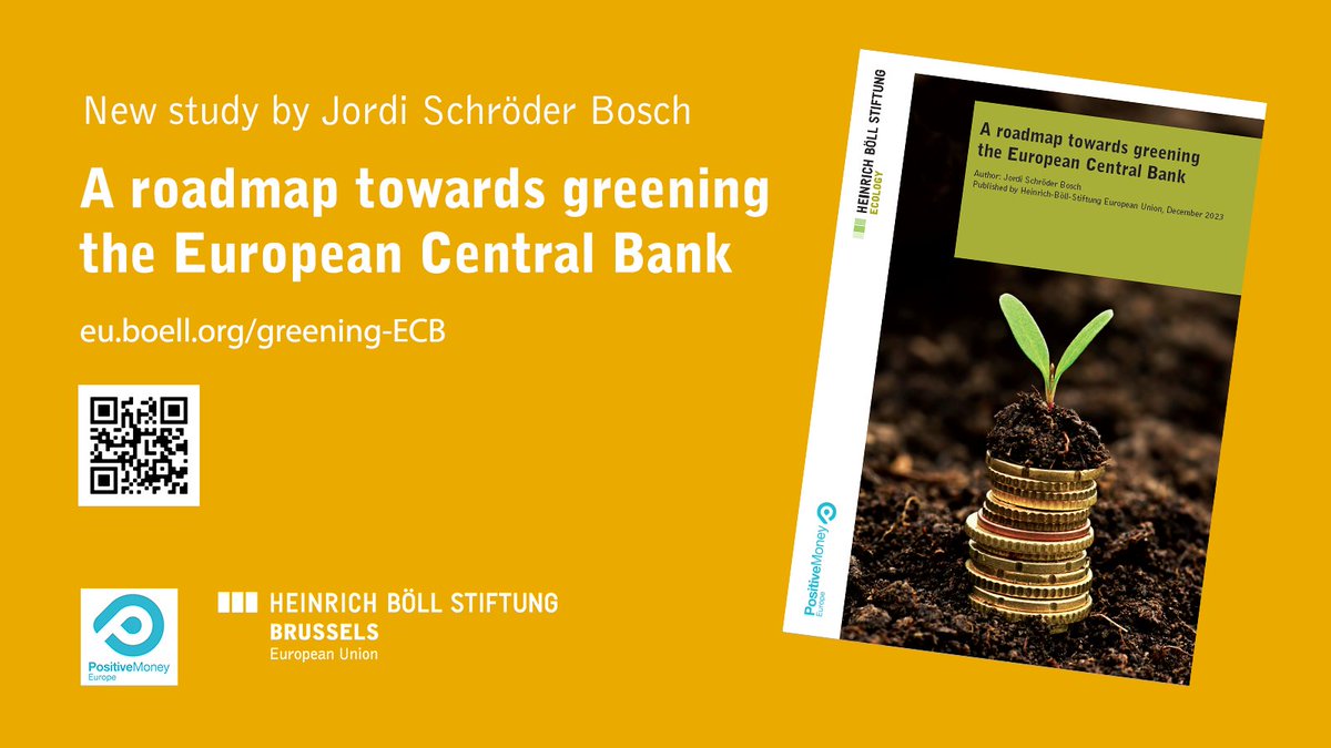 Heinrich-Böll-Stiftung EU ⏩ @boelleu.bsky.social (@boell_eu) on Twitter photo 🟢 How the #ECB can use its vast portfolios and tools to actively reduce #climate risk? 💶🌍🛡️
Read our 🆕 study "A roadmap towards greening the European Central Bank", by <a href="/PositiveMoneyEU/">Positive Money Europe</a>'s <a href="/SchroderJordi/">Jordi Schröder</a> ➡️ eu.boell.org/en/greening-ECB #WEF24 <a href="/BoellStiftung/">Heinrich-Böll-Stiftung</a>
Key takeaways 🧵👇🏽 🟢 How the #ECB can use its vast portfolios and tools to actively reduce #climate risk? 💶🌍🛡️
Read our 🆕 study "A roadmap towards greening the European Central Bank", by <a href="/PositiveMoneyEU/">Positive Money Europe</a>'s <a href="/SchroderJordi/">Jordi Schröder</a> ➡️ eu.boell.org/en/greening-ECB #WEF24 <a href="/BoellStiftung/">Heinrich-Böll-Stiftung</a>
Key takeaways 🧵👇🏽