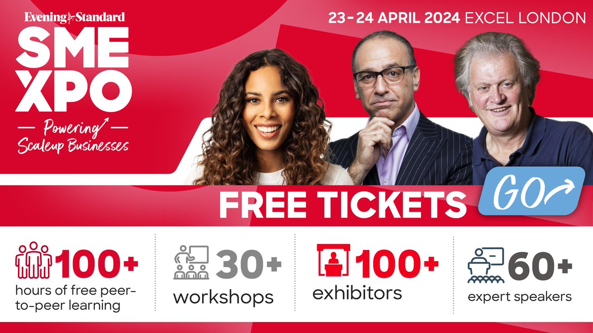 FREE Registration is now LIVE for SME XPO 2024 – an unmissable event for scale-up businesses! 🚀 Join us on April 23-24 at ExCeL, London, for a platform promoting growth, innovation, and collaboration.
👉 Free tickets sme-xpo-2024.reg.buzz/socialmedia

#Growyourbusiness