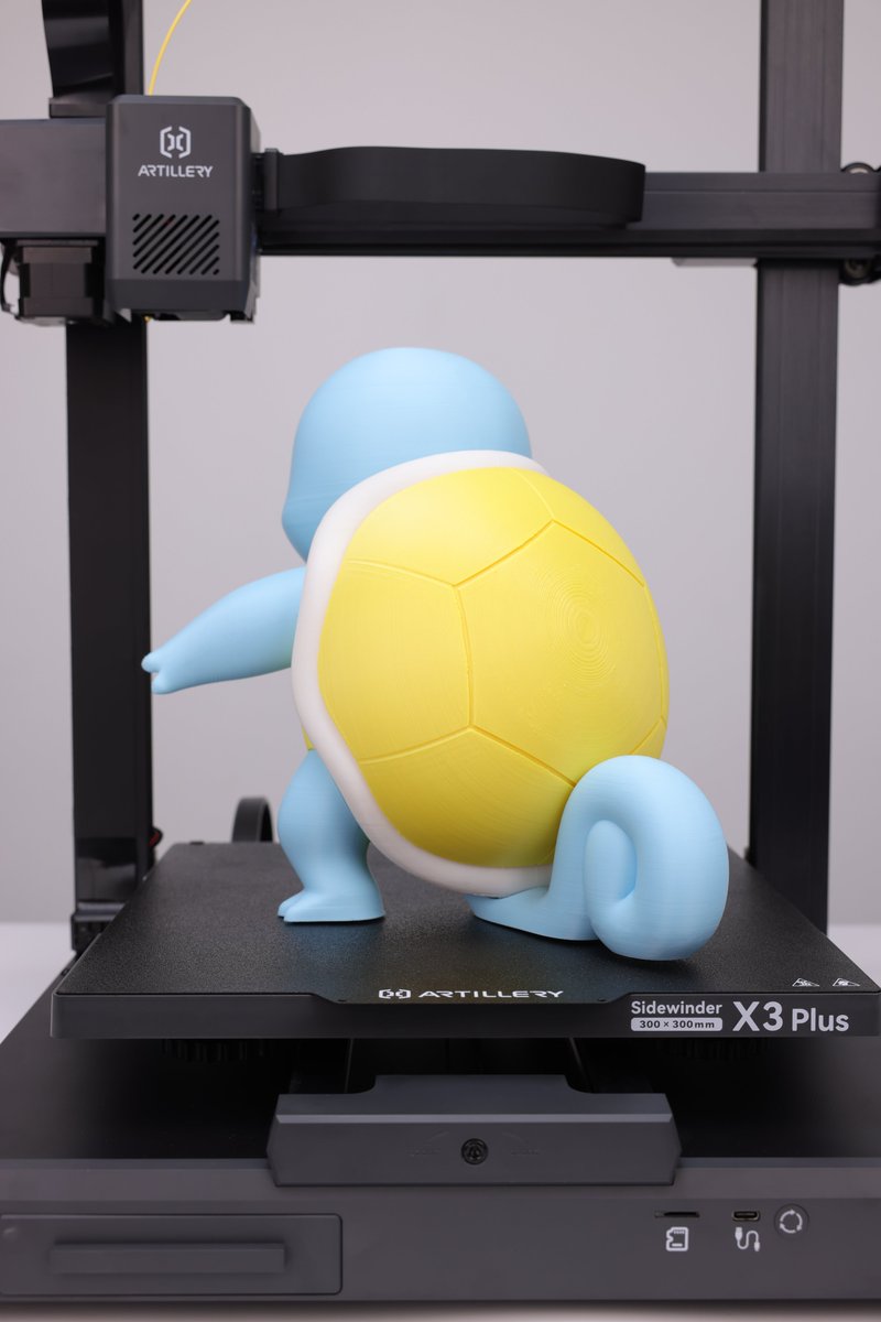 3DArtillery's tweet photo. Squirtle 💙
One of the most adorable Water-type Pokémon known for its playful and sweet nature.
STL: https://t.co/NF3drR1n6i
Printer: Sidewinder X3 Plus
#3drinter #3dprinting #sidewinderx4 #3dcreation #fdm #3dprinted #3dart #3dprinted #sidewinderx3plus #Squirtle #Pokémon https://t.co/md6mHEY1dU