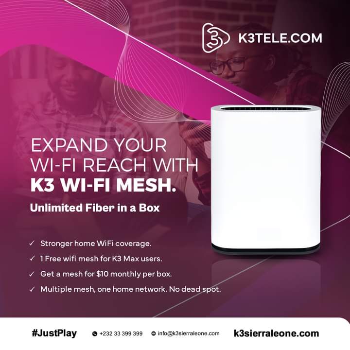 k3_sierra's tweet photo. 2024 No Blind Spot!
Get extra WiFi mesh to enjoy the full Fiber Broadband experience at every corner of your home.
K3 is more than a network, it's an experience.
#unlimitedfiberinternet #SalonefastestFiberNetwork #TheRealFiberishere #GetConnectedforFree https://t.co/fidvSqNRvp