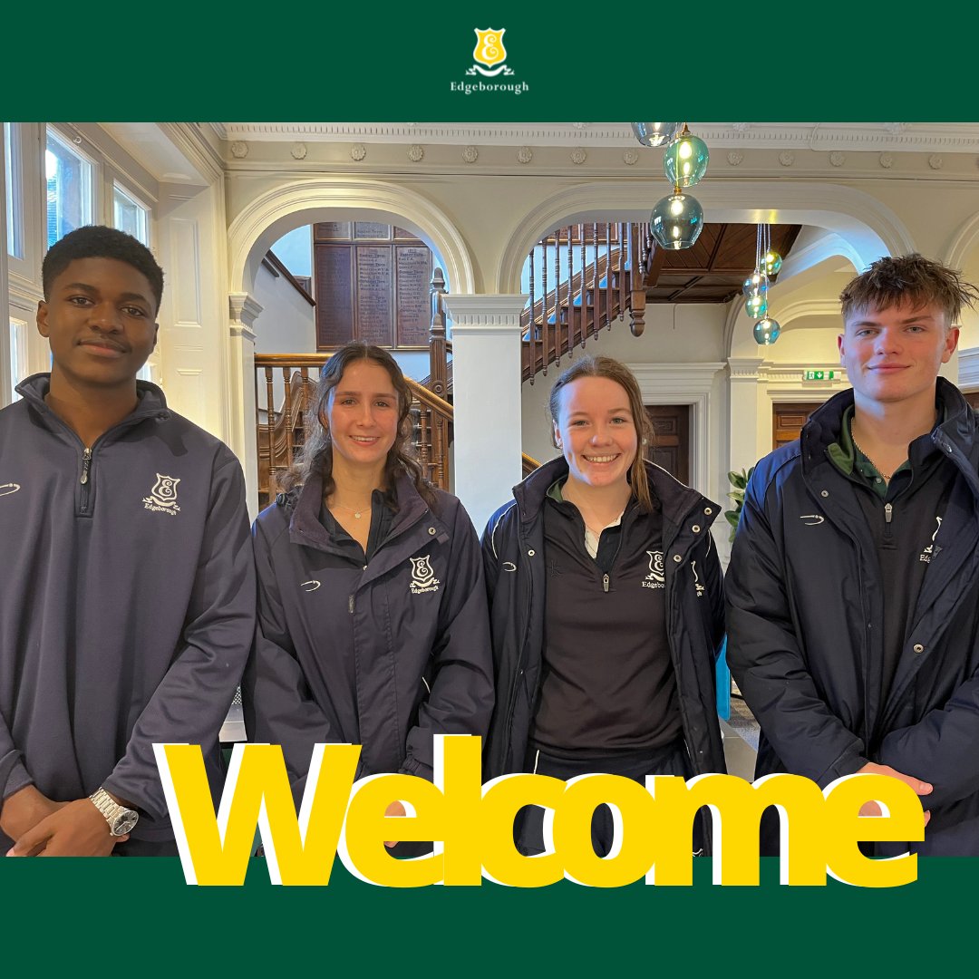 Edgeborough's tweet photo. An official welcome to our new wonderful Gap students Aka, Brooklyn, Alex and Hayden (L-R). What a fantastic start to the year - it's great to have you. Parents, please give a big shout out to them when you see them on site.
#prepschoolsurrey #gapstudents #farnham https://t.co/kinjsoq6g6