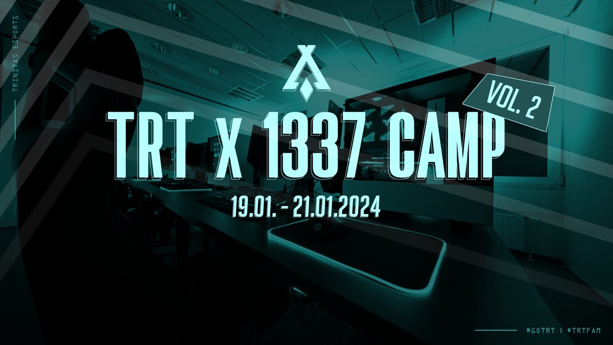 👾 TRT x <a href="/1337Camp/">1337Camp</a> - Vol. 2 🎮

2 Jahre nach der 1. TRT LAN kehren wir zurück nach Waiblingen - und das besser und größer denn je! 💥 Die #TRTFAM feiert mit 2⃣7⃣ Leuten das nächste geile Event! Interne Turniere, Livestreaming uvm. 

Freitag gehts los, es wird wild! 🥰

#TRTLAN