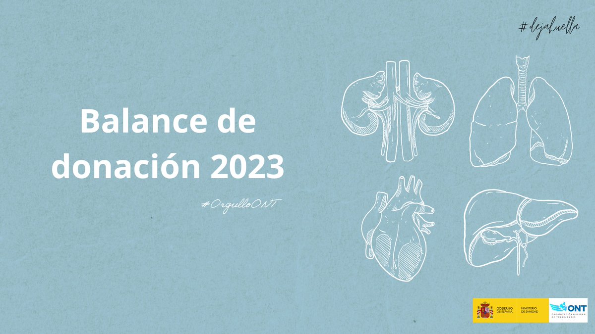 ONT_esp's tweet image. ▶️ #EnDirecto La ministra de @sanidadgob, @Monica_Garcia_G y la directora de la @ONT_esp, @BDGuezGil, presentan el balance de #donación y #trasplantes de órganos 2023

🔗 Podéis seguirlo en directo a través de: vimeo.com/event/4020664 

🧵 También podéis seguirlo en este hilo  👇🏻