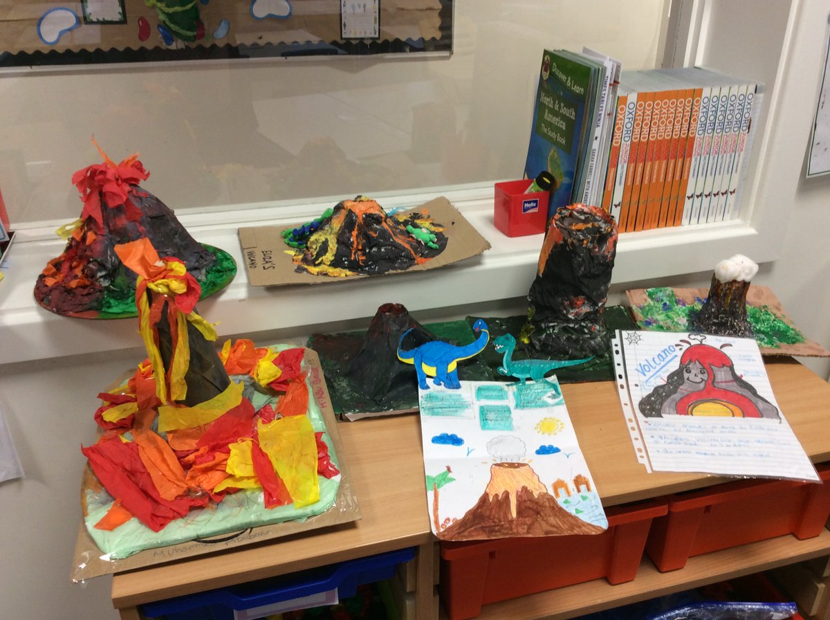 Children from Year 3 were asked to take part in a Volcano project over the Christmas period. Here are some of their creations.