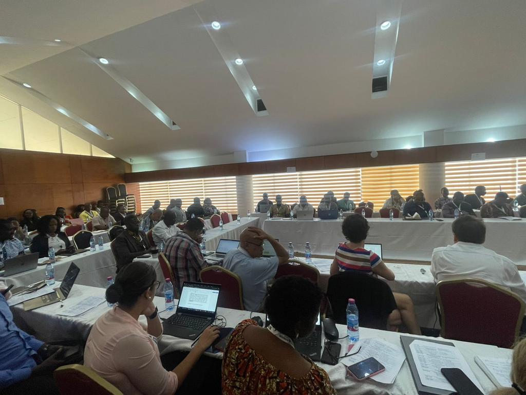 NMIMR_UG's tweet image. Dr. Bright Adu, Senior Research Fellow, @NMIMR_UG, giving a presentation on Work Package Two of @PANGenS2023.
#Firstinpersonmeeting
#Bioinformaticstraining