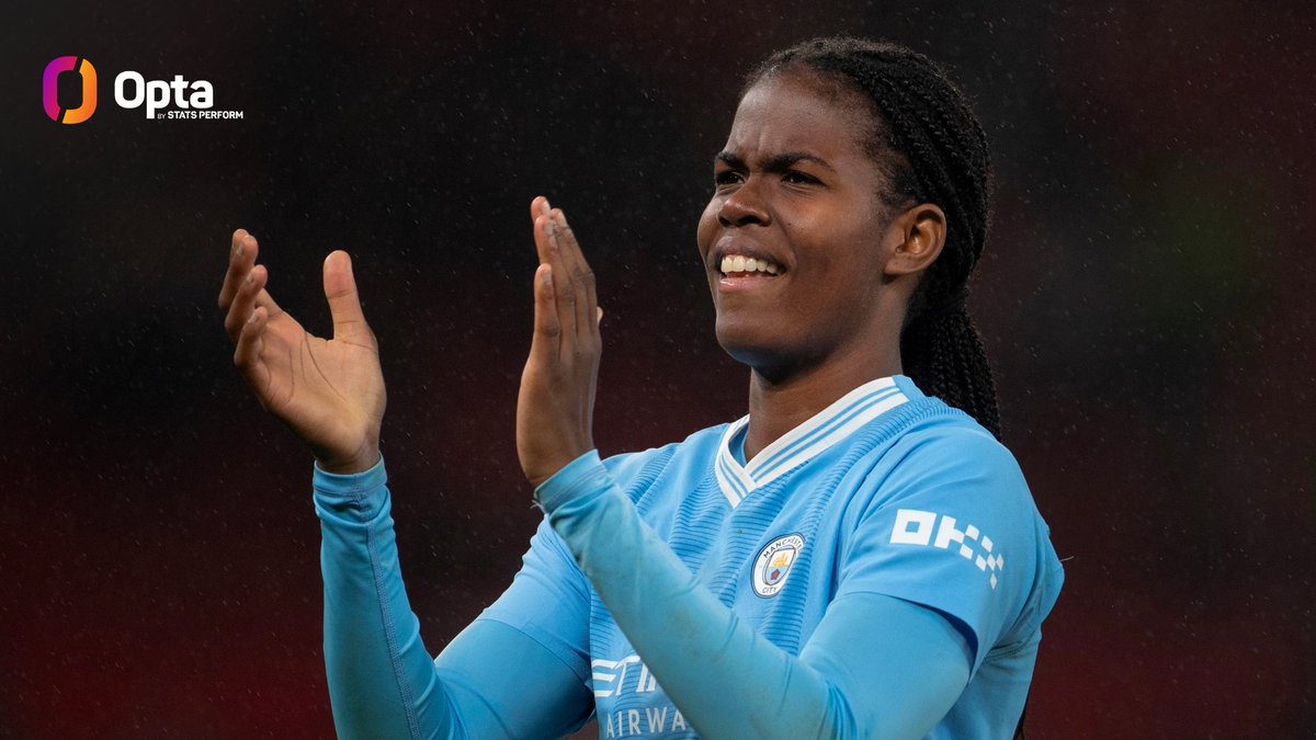 1 – Manchester City’s Khadija Shaw ranks top for goals (9), expected goals (5.8) and touches in the opposition box (93) in the @BarclaysWSL this season, while she’s scored 40% of the total hat-tricks in the division in 2023-24 (2/5). Bunny.