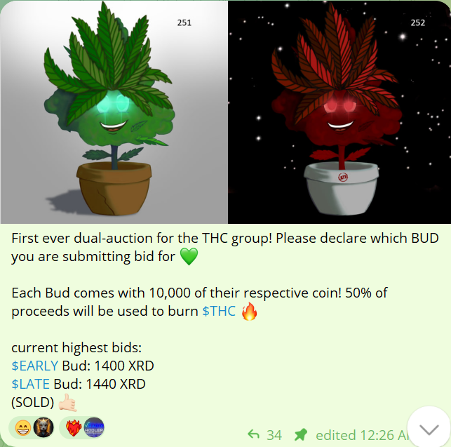 $THC on Radix tweet media