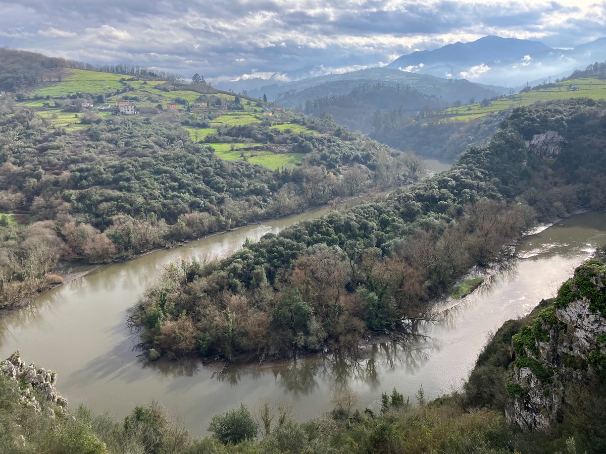 #cycling #asturias yesterday’ ride around Oviedo. Meandros del Nora