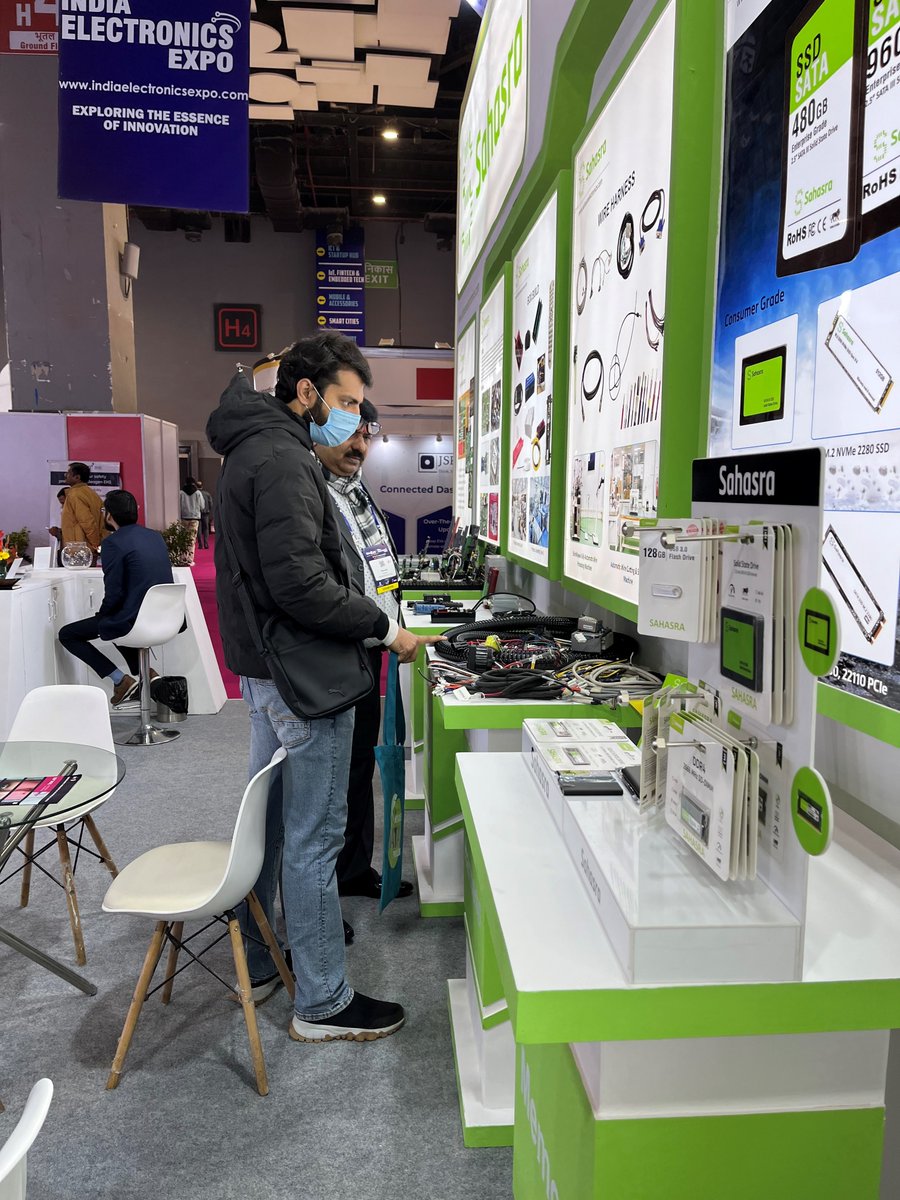 SahasraGroup's tweet photo. Elated to be live at the #indiaelexpo 2024! Find us at stall C154 – Hall 4 for some interesting conversation on all three show days!  #PCB’s, #WireHarness, #Memory #USB #Laptops #ITHardware #Boxbuild @GoI_MeitY @escnewdelhi @DoC_GoI @makeinindia @ELCINA_INDIA https://t.co/eRupS8m86I