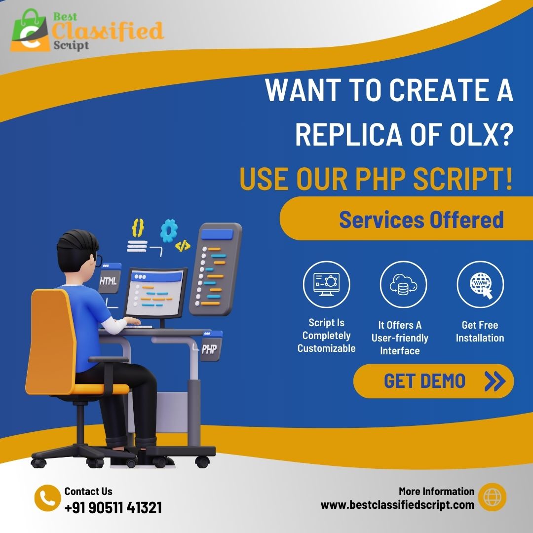 buyclassified's tweet image. Do you want to start a #classifiedmarketplace business?
All you need to do is invest in a #PHPscript. It creates a platform that is similar to #OLX & also offers a strong foundation for your business.
For a free demo, visit us today!
🌐 bestclassifiedscript.com
