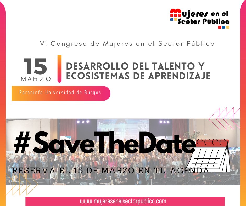 #savethedate #SaveTheDate2024
¡Ya tenemos fecha y lugar para el #CongresoMSP24!

📅 15 de marzo
📍 Burgos

Muy pronto tendrás toda la información: programa, ponentes, consejos de alojamiento... 
¡Y lo más importante! Abriremos canales de participación de #SociasMSP