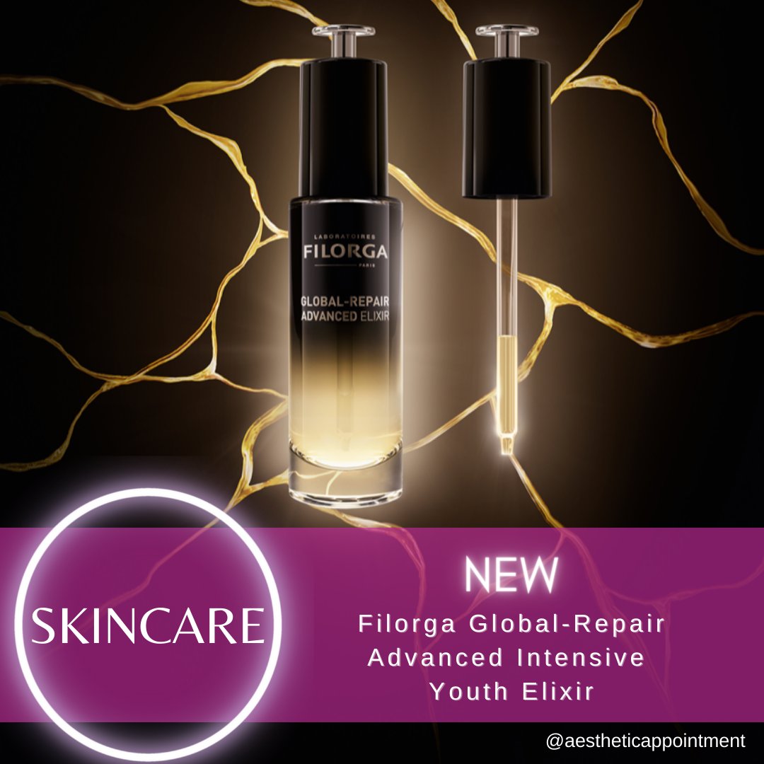 New launch alert!⚡️
The innovative Filorga Global-Repair Advanced Intensive Youth Elixir 👇🏼

aestheticappointment.co.za/2024/01/filorg…

#AestheticAppointment #Filorga #FilorgaSA #GlobalRepair #GlobalRepairAdvanced #AntiAgeingSkincare #RadiantSkin #SkincareRoutine #DermatologicallyTested