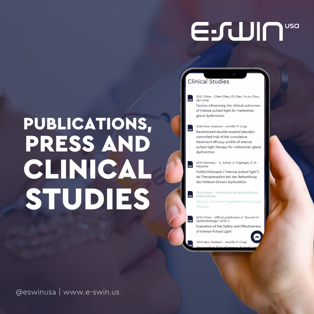 Explore the wealth of research on our website and let the science speak for itself or send us a message and let us guide you through the features and advantages of this remarkable treatment.

Follow us for the latest insights on eye treatments and eye care.

#EswinUSA #EEye