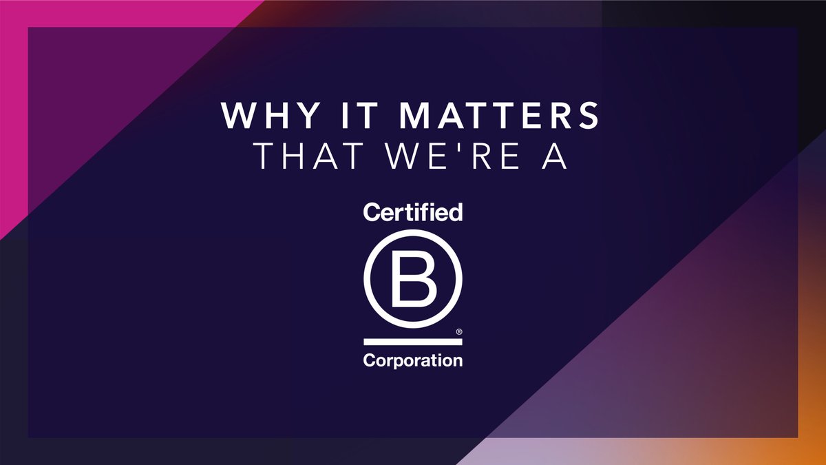 Following the brilliant news that we are now a certified B Corp, hear from our CEO, Emma Kane on why this accreditation is so important. lnkd.in/drTTQXrb