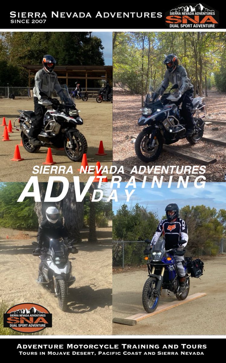 SNAMark's tweet image. ADV Training Day
Ready to IMPROVE your OFF-ROAD skills and techniques for ADVENTURE riding!!!

Visit Sierra Nevada Adventures and book your reservation before spots are fully booked.

Learn more or SIGN-UP
Membership is FREE!!!
SierraNevadaAdventures.com