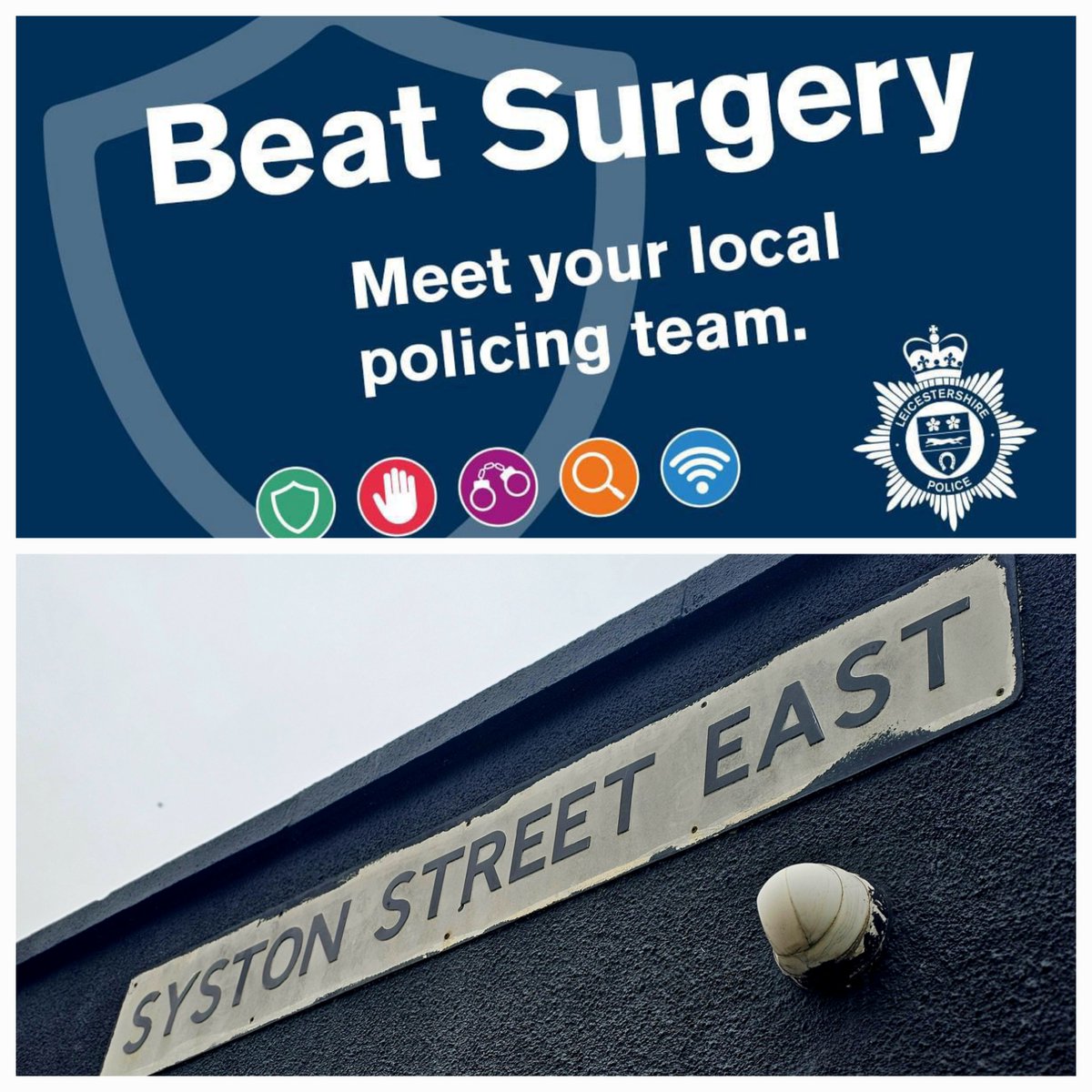 Do you live or work in the Belgrave area? TODAY (17th Jan) between 5:00pm and 6:00pm an officer from your local team will be holding a beat surgery on Syston Street East/Curzon Street. Pop along and speak to them about neighbourhood policing in your area. #YouSaidWeDid