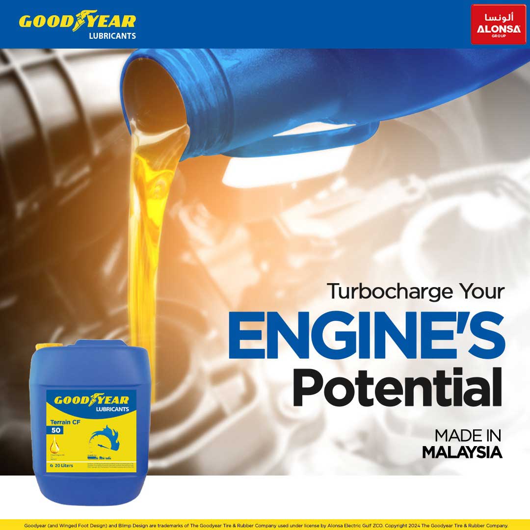 GyLubricants's tweet photo. The road to extraordinary engine performance begins with the right Diesel Engine Oil. Ours is meticulously designed to maximize your horsepower and protect your engine under any condition.

#Goodyear #GoodyearLubricants #Terrain #CF #50 #DieselEngineOil #MadeinMalaysia https://t.co/0xcymD4UKS