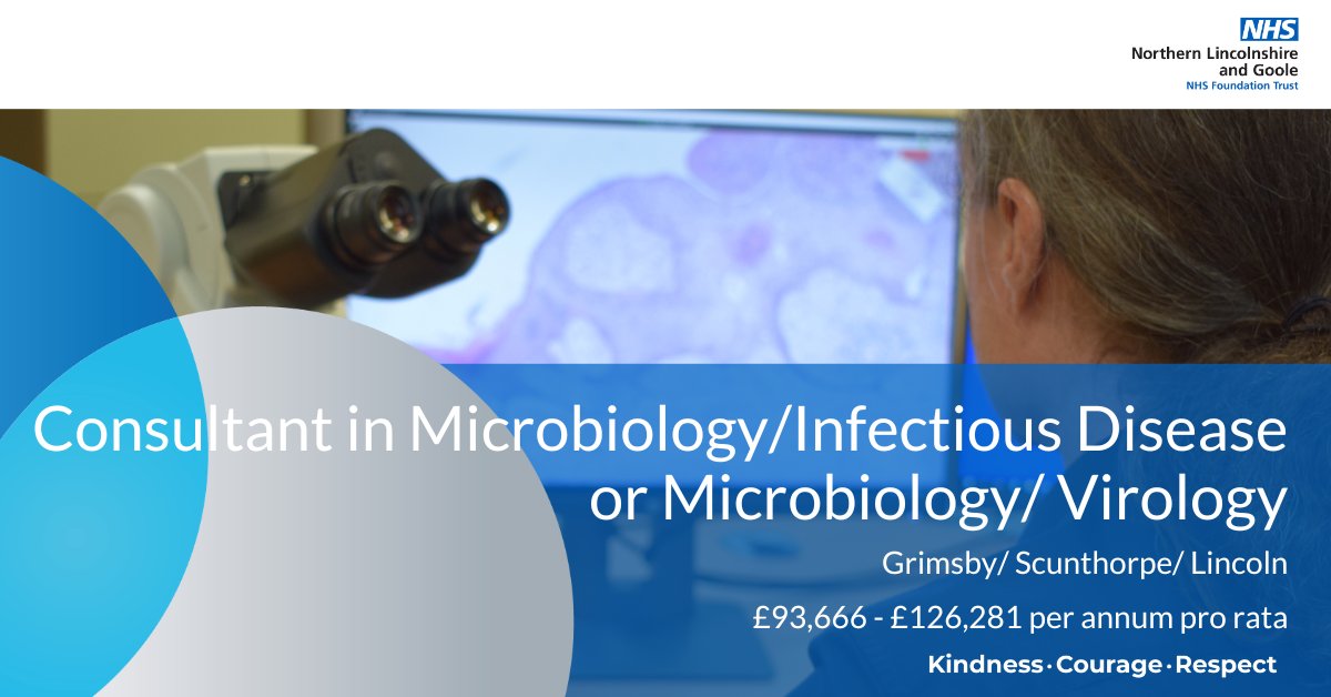 Northern Lincolnshire and Goole NHS Trust are looking for a full-time (10PA) or part-time Consultant Microbiologist. The base will be a Path Links site by agreement with the successful candidate. For more information and to apply: sbee.link/rqbhc7uayx